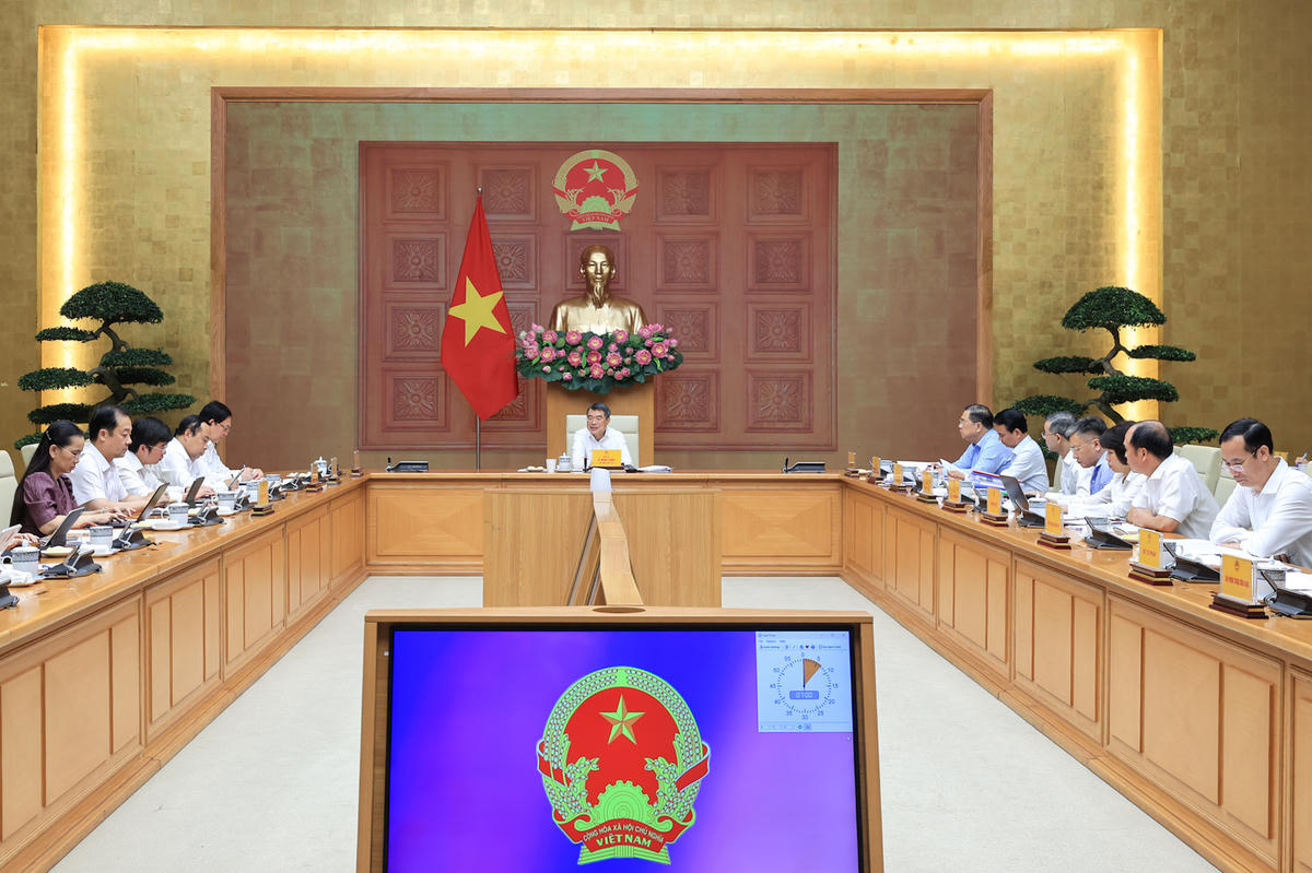 Quang cảnh buổi làm việc.&nbsp;Ảnh: VGP/Nhật Bắc