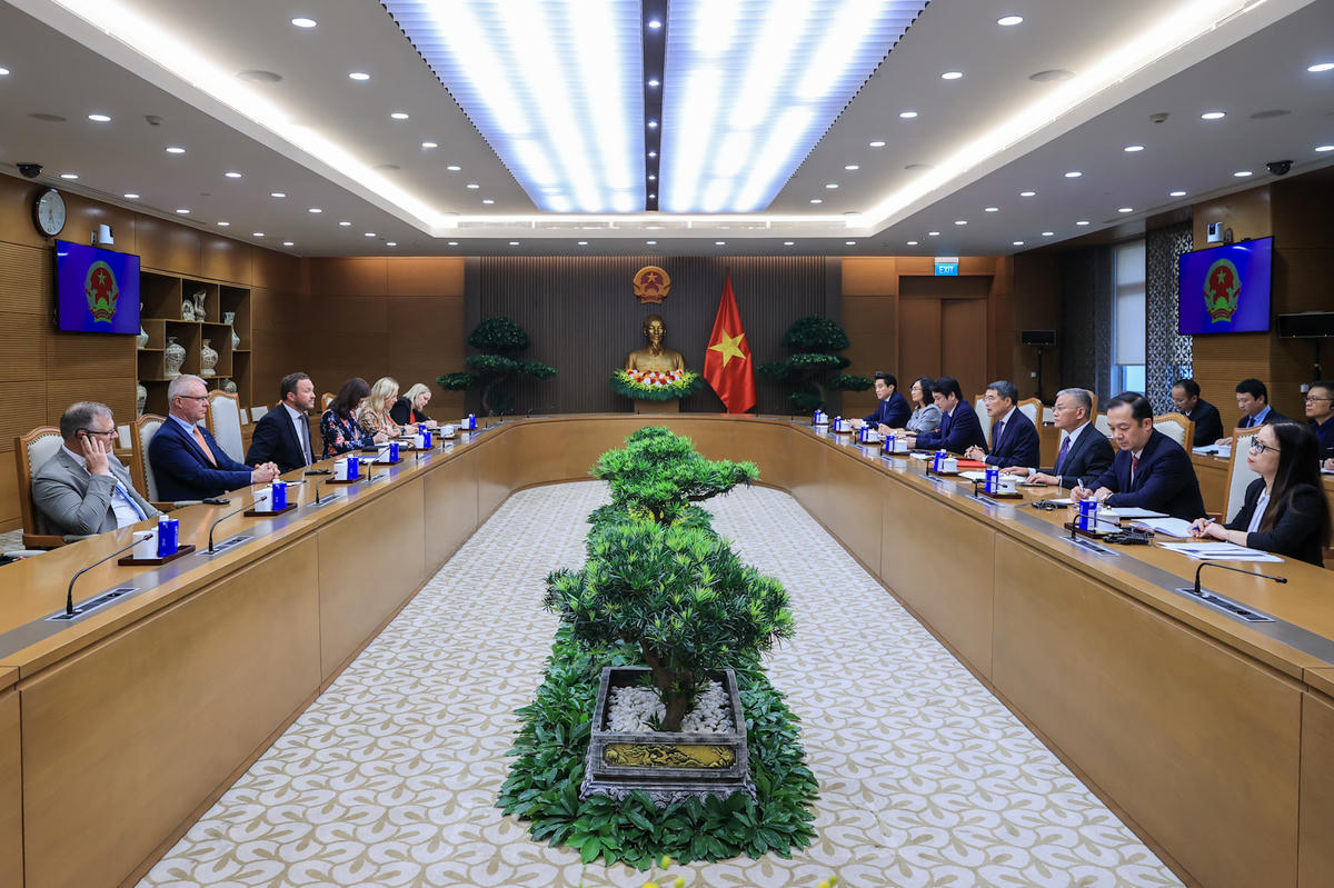 Quang cảnh buổi tiếp.&nbsp;Ảnh: VGP/Nhật Bắc