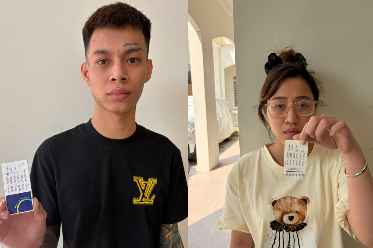 Các đối tượng tại cơ quan điều tra. Ảnh: CV.