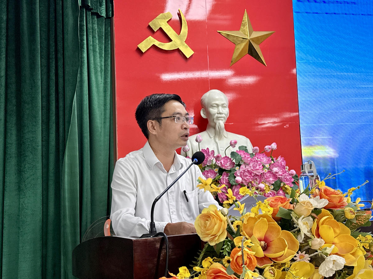 Ông Phan Văn Thỏa, Phó Chủ tịch UBND phường Hòa Cường. Ảnh: Nguyễn Tú.