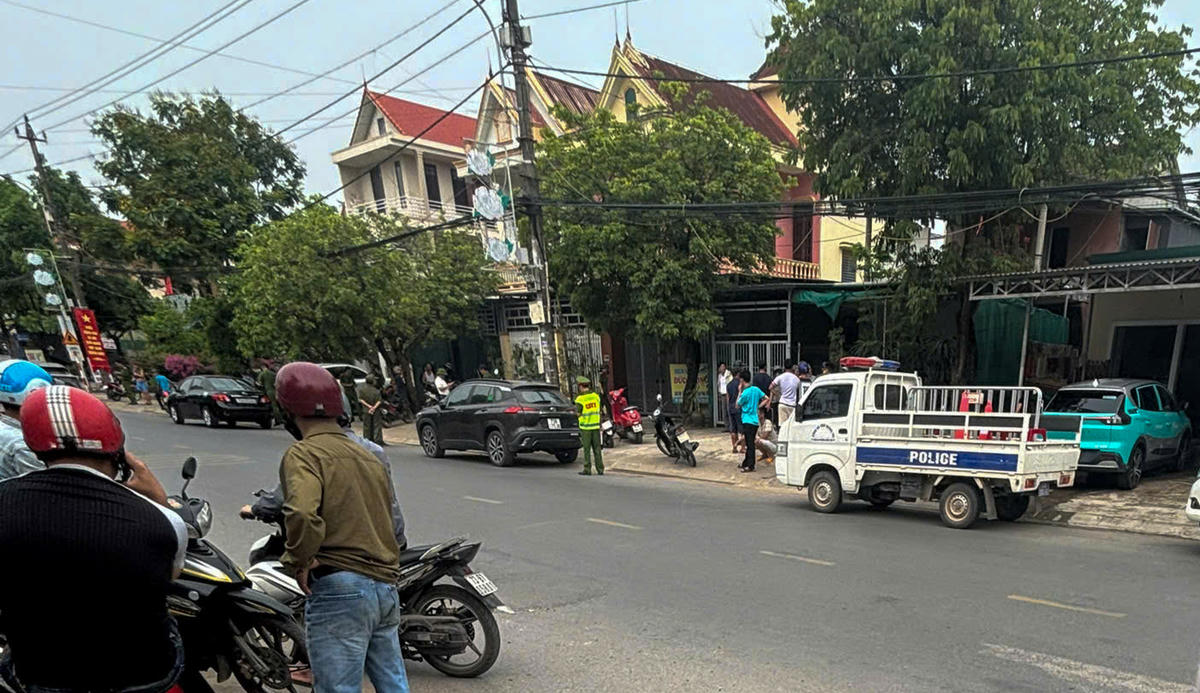 Hiện trường vụ án mạng. Ảnh: CTV