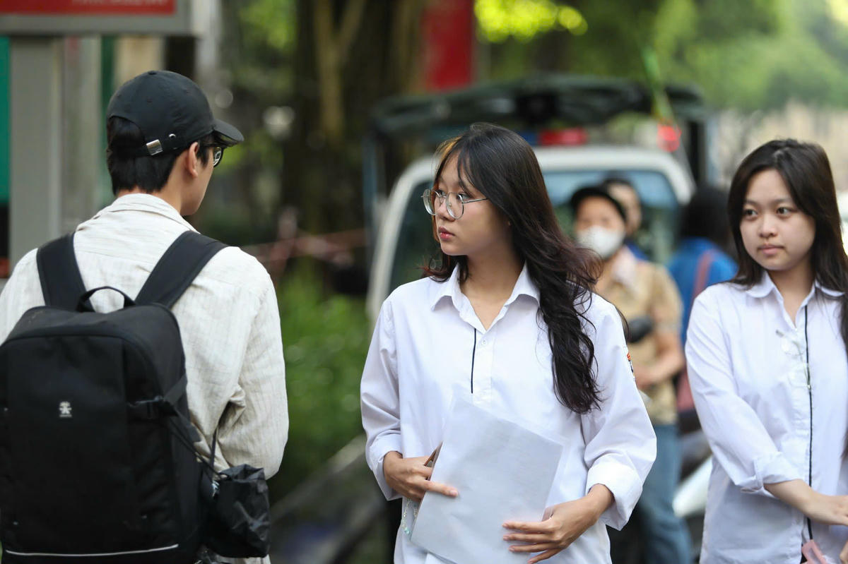 Thí sinh dự thi tốt nghiệp THPT tại Hà Nội. Ảnh: Lê Khánh