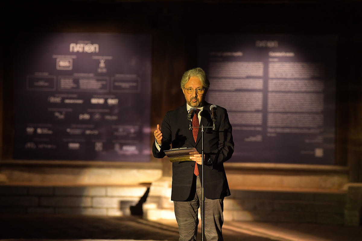 Ông Éric Soulier, Tham tán Văn hóa và Hợp tác của Đại sứ quán Pháp tại Việt Nam, Giám đốc Viện Pháp tại Việt Nam phát biểu. 