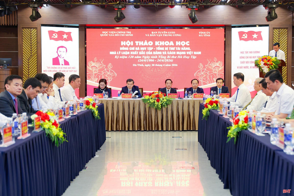 Hội thảo khoa học "Đồng chí Hà Huy Tập - Tổng Bí thư tài năng, nhà lý luận xuất sắc của Đảng và cách mạng Việt Nam".