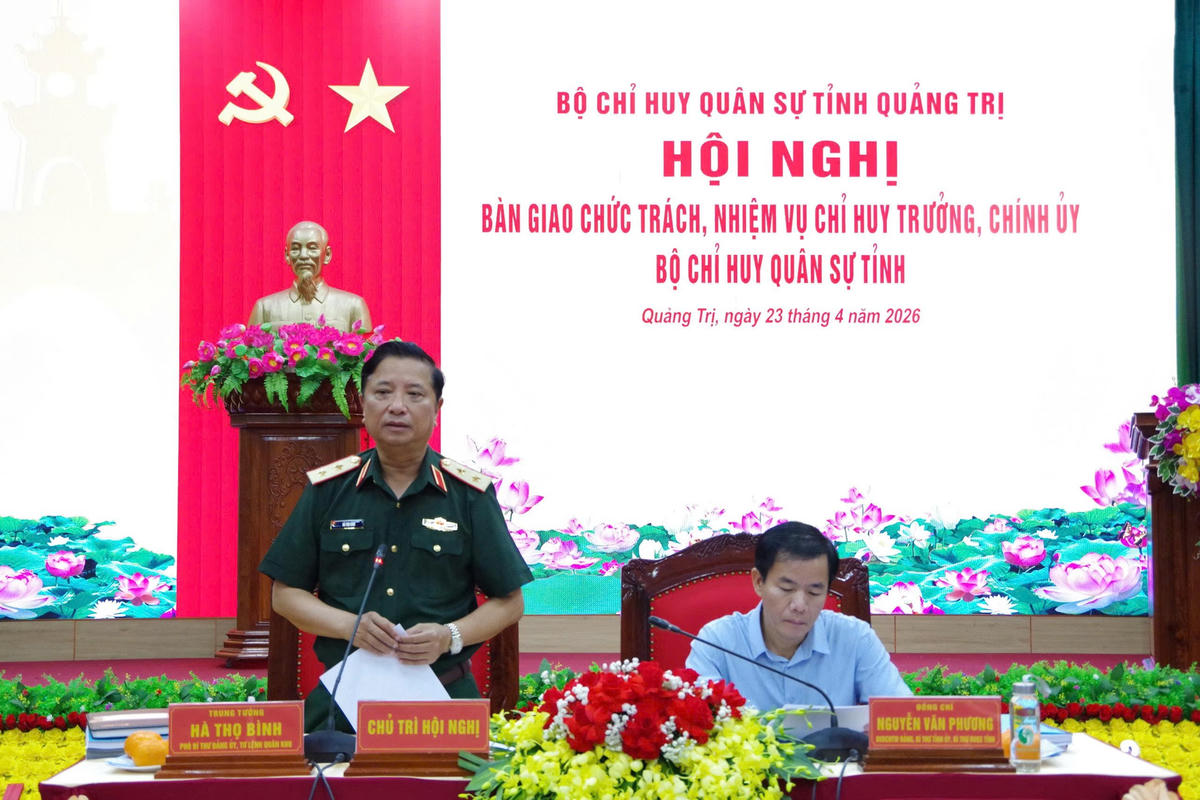 Trung tướng Hà Thọ Bình kết luận hội nghị. Ảnh: QSQT.
