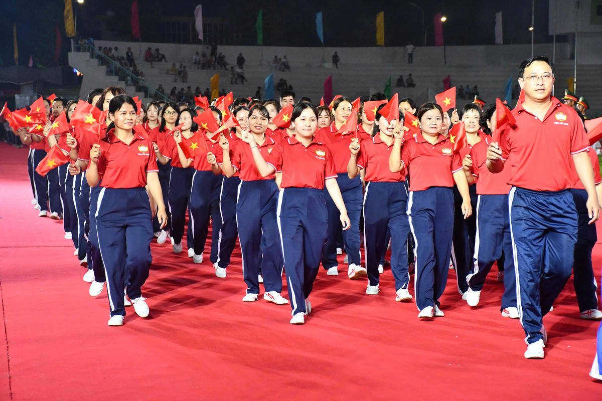 Đại hội là nơi thi đấu, tuyển chọn những vận động viên tốt nhất của Tây Ninh để tham dự Đại hội Thể thao toàn quốc sắp tới. Ảnh: Q.Vinh.