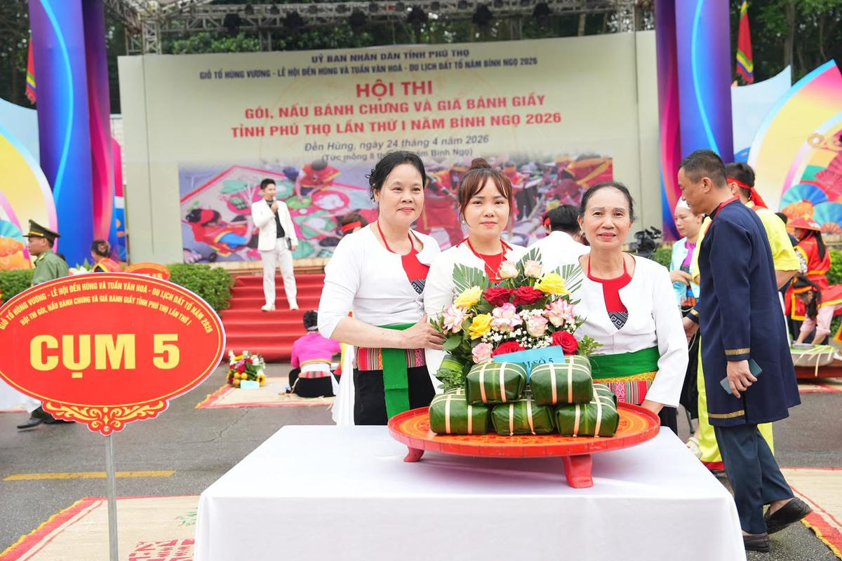 Hấp dẫn hương nếp bánh chưng dâng Vua Hùng