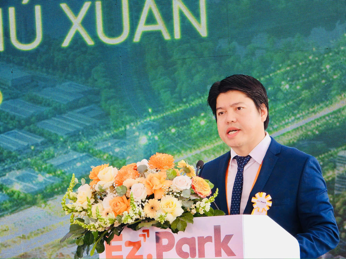 Đại diện chủ đầu tư phát biểu. Ảnh: Thanh Nga.