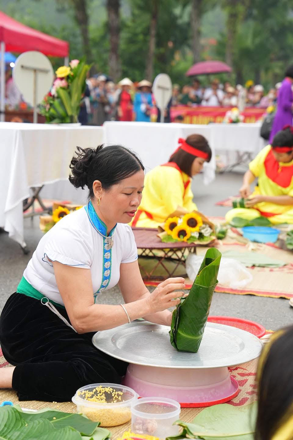Hấp dẫn hương nếp bánh chưng dâng Vua Hùng