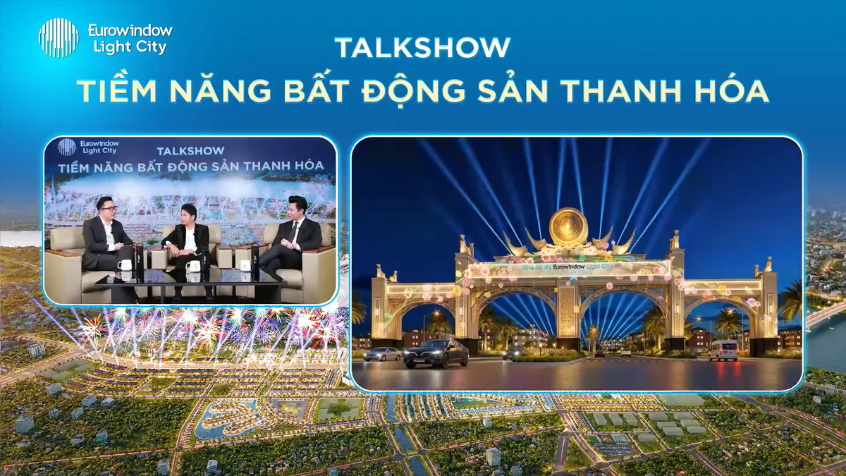 Ảnh toàn cảnh livestream Talkshow “Tiềm năng bất động sản Thanh Hóa”