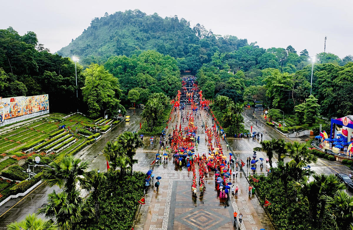 Lễ Giỗ Tổ Hùng Vương năm 2026. 	Ảnh: Tùng Duy.