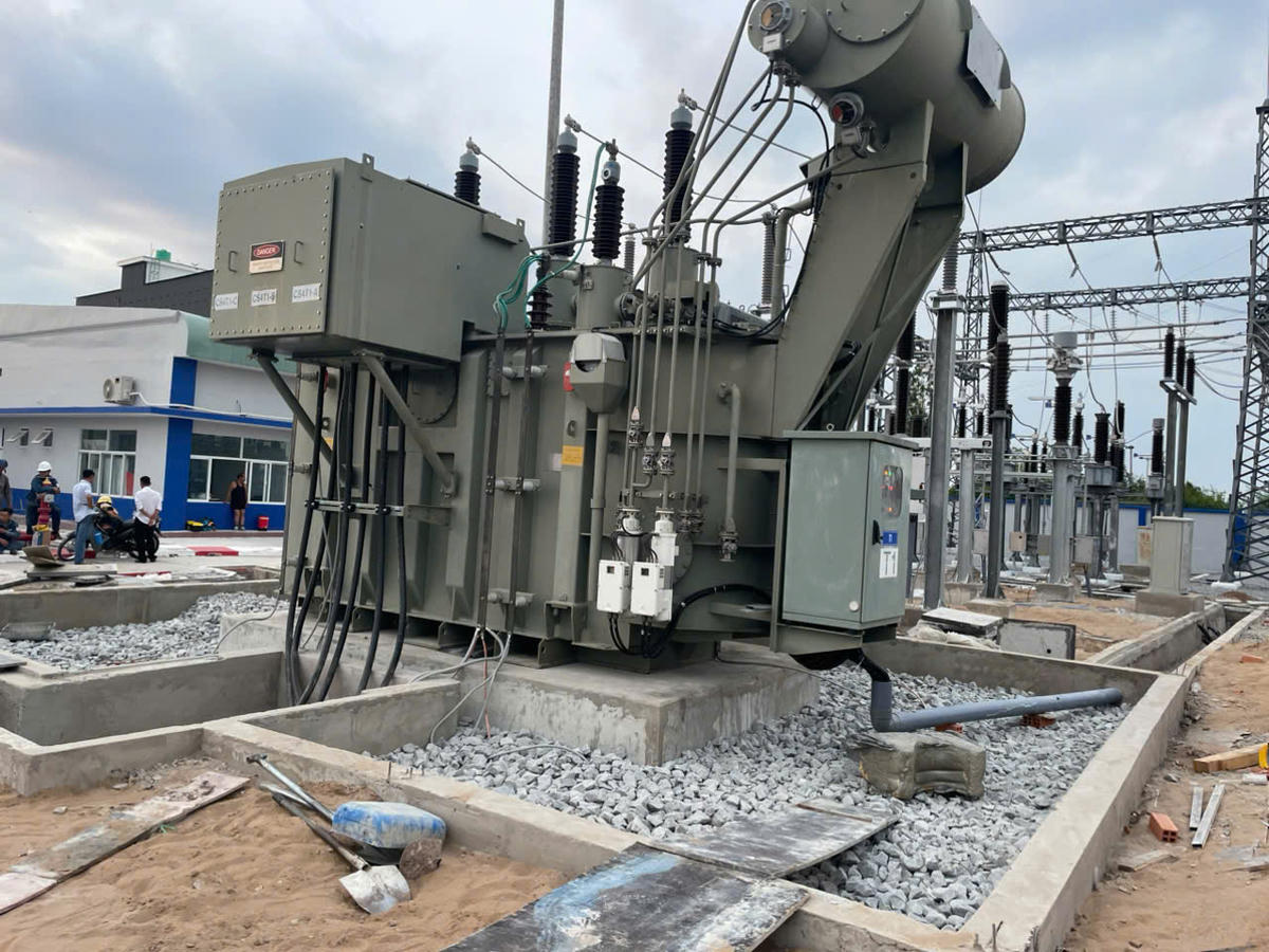 Máy biến áp thứ 2 công suất 40MVA của Trạm biếp áp 110kV An Biên đóng điện thành công vào ngày 22/4/2026.