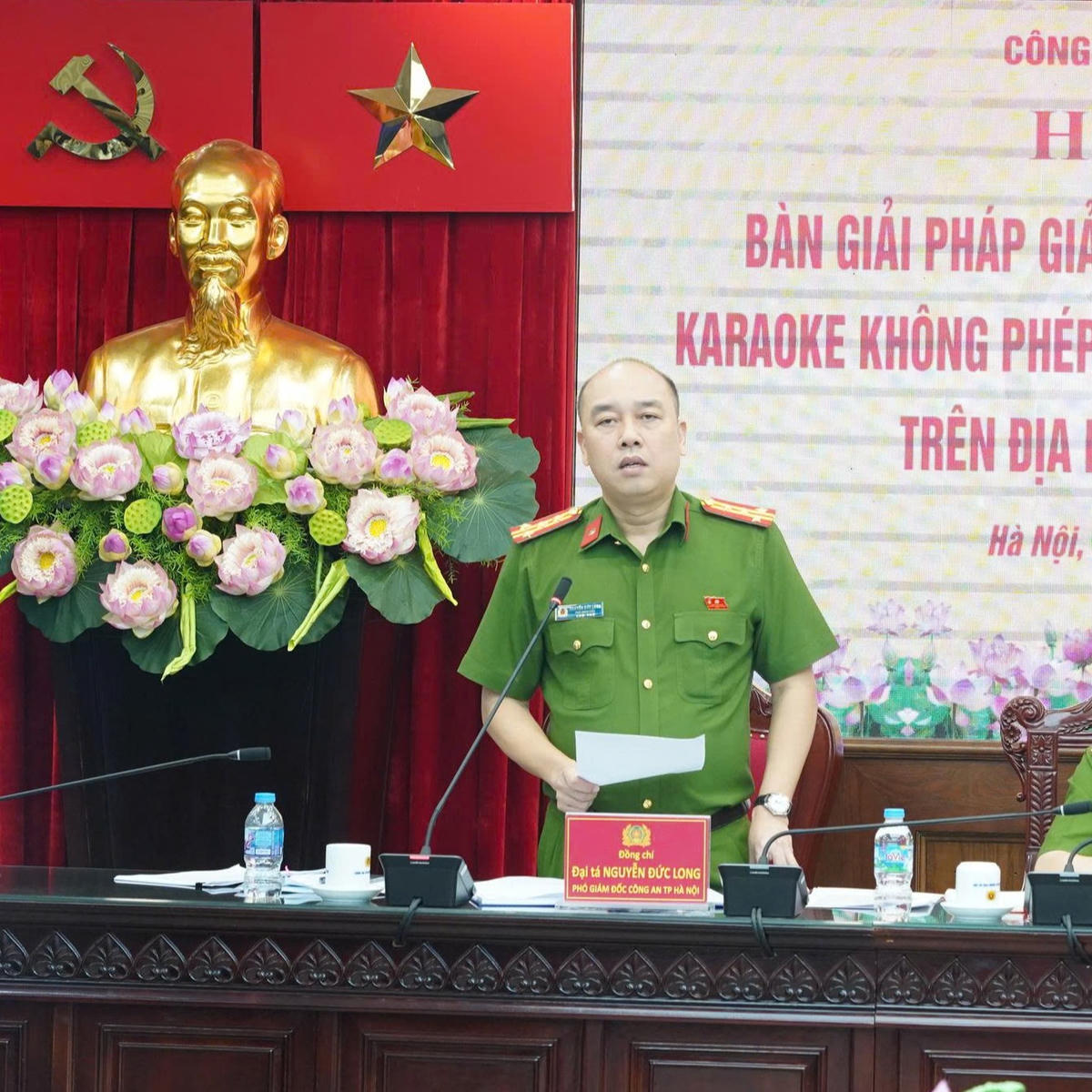 Đại tá Nguyễn Đức Long, Phó Giám đốc Công an TP Hà Nội.
