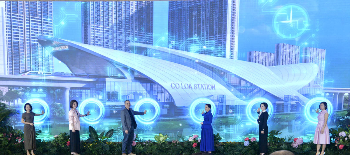 Các đại biểu thực hiện nghi thức&nbsp; ra mắt Vinhomes Global Gate Hạ Long.