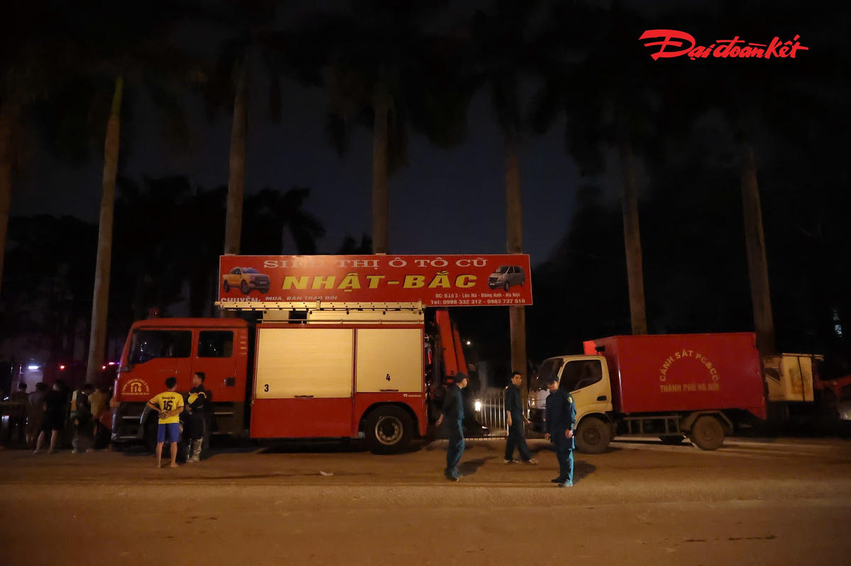 Khống chế kịp thời đám cháy tại kho xưởng chứa dầu thải ở Hà Nội