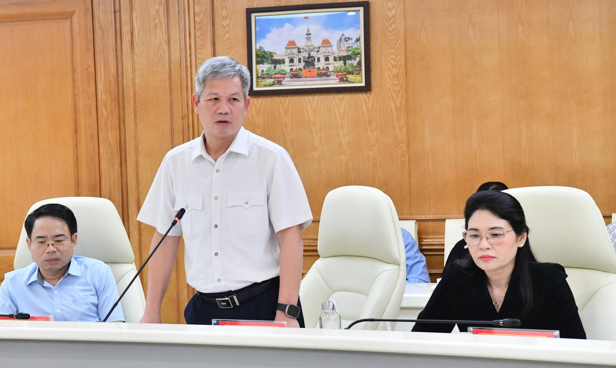 Lãnh đạo KTNN chuyên ngành Ia phát biểu tại cuộc họp