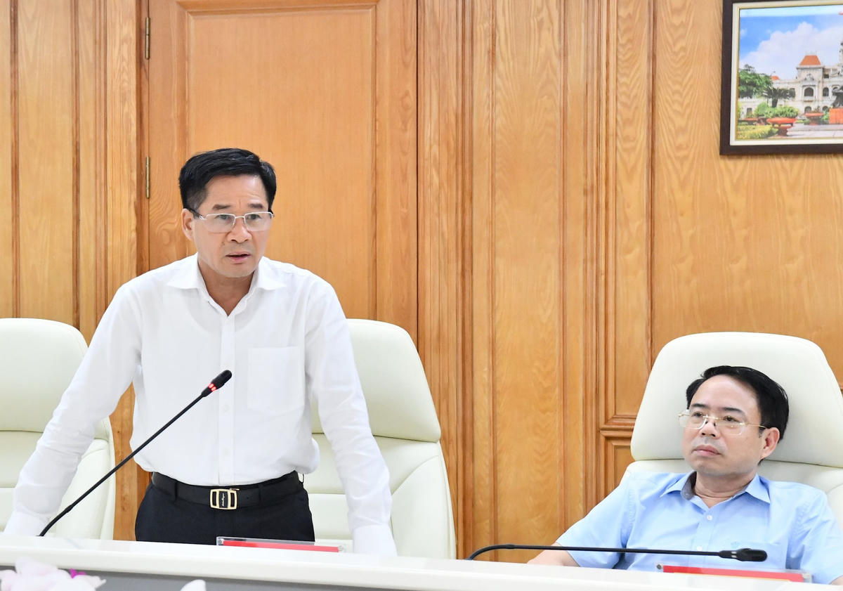 Lãnh đạo KTNN chuyên ngành II phát biểu tại cuộc họp