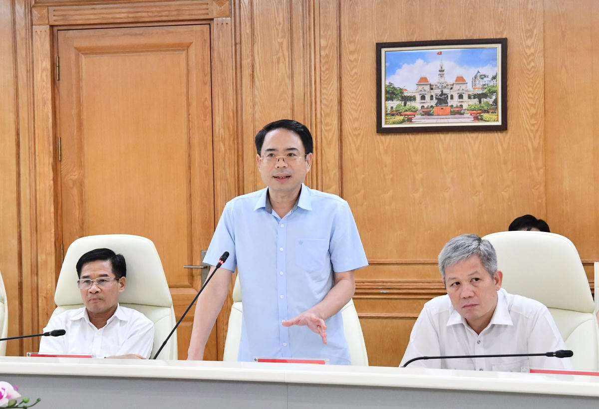 Lãnh đạo KTNN chuyên ngành Ib phát biểu tại cuộc họp