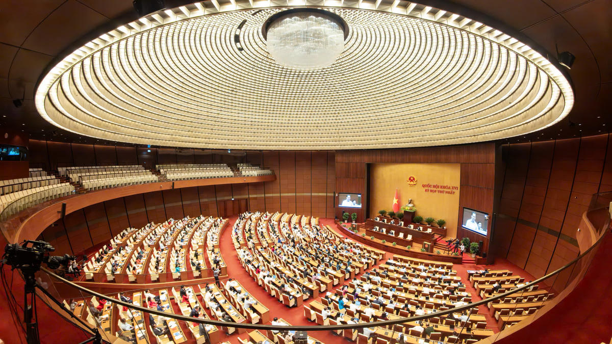 Toàn cảnh Kỳ họp thứ Nhất, Quốc hội khoá XVI (Ảnh: Quang Vinh)