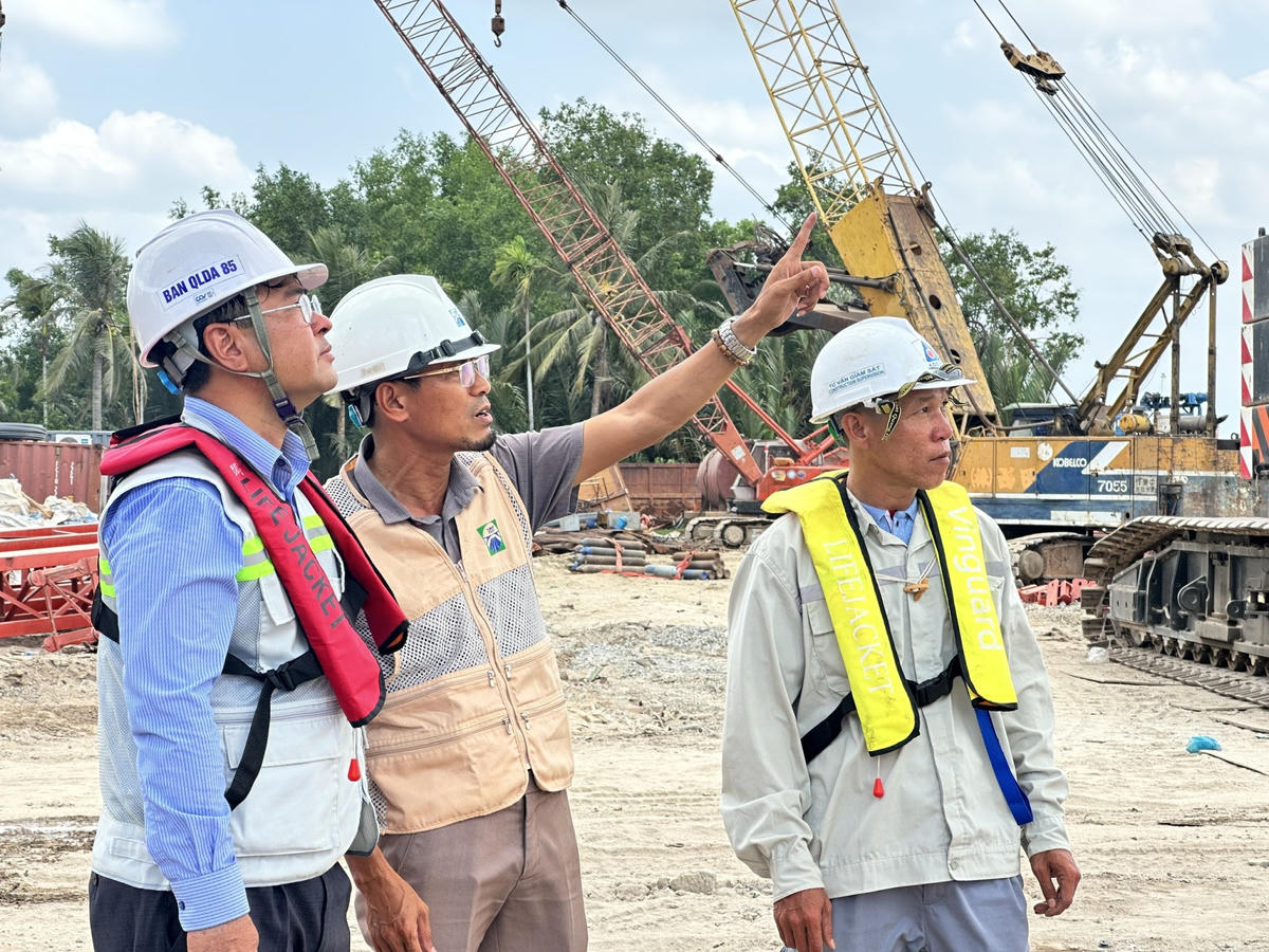 Cầu Đại Ngãi 2 dự kiến cho người dân lưu thông dịp 30/4. (Ảnh: Trung Ngãi).