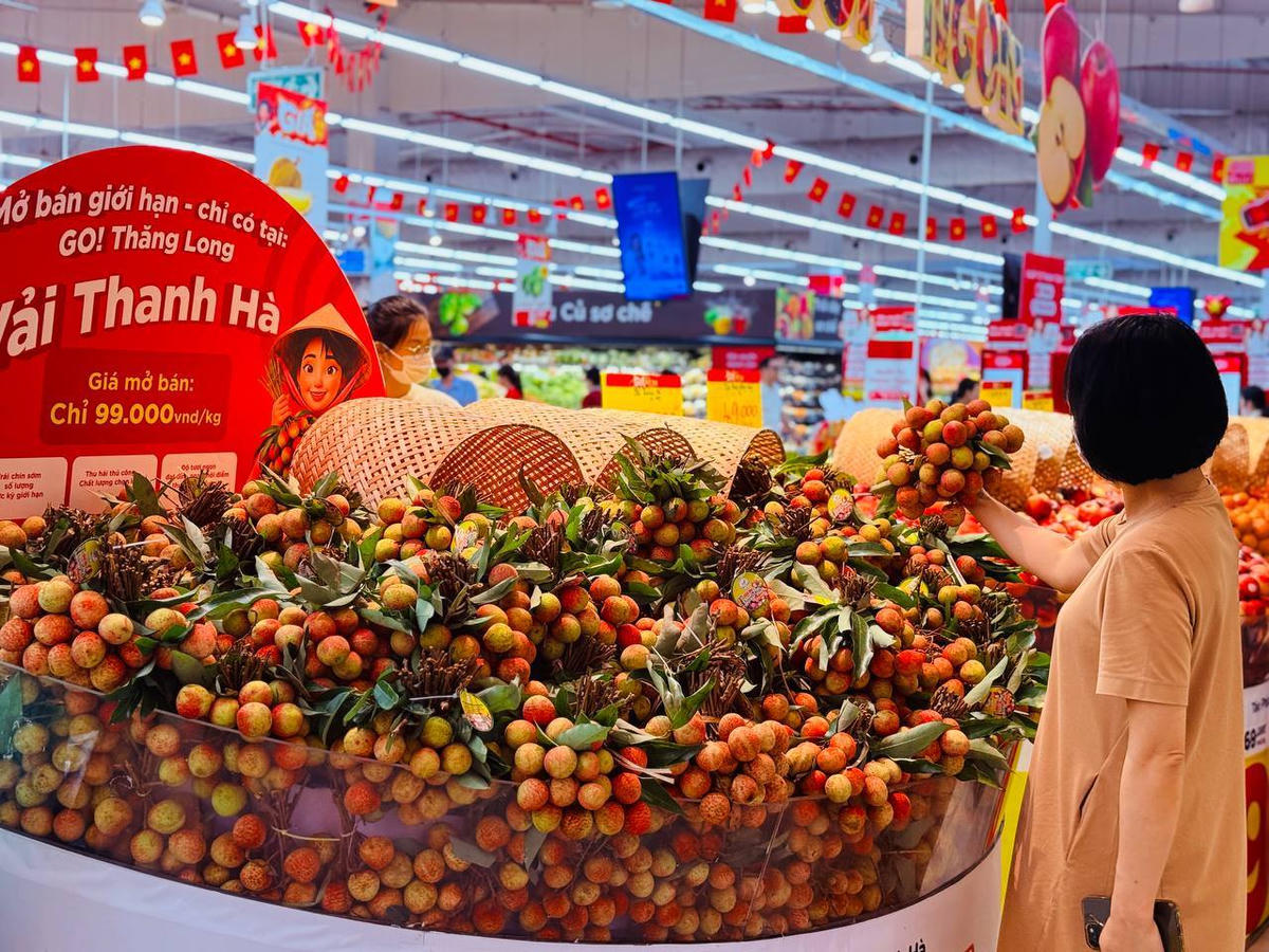 Nhiều người dân tranh thủ thời điểm vàng khuyến mãi để mua sắm. Ảnh: BC