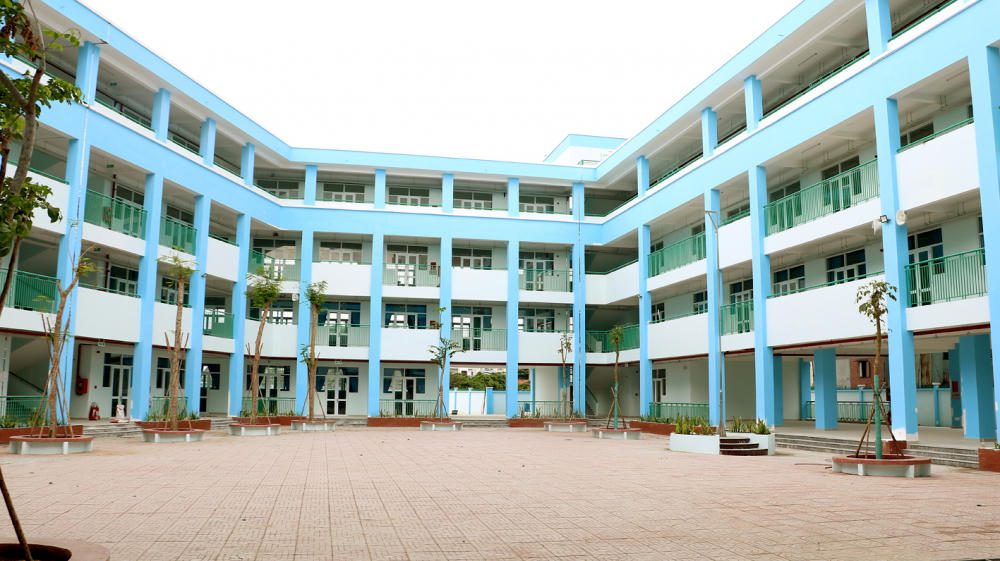 Trường Tiểu học Trần Đại Nghĩa cơ bản hoàn thành, chuẩn bị tuyển sinh năm học mới. Ảnh: H.M.