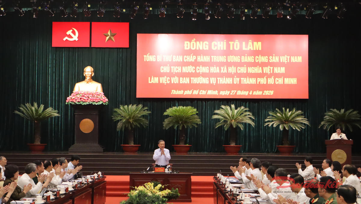 Tổng Bí thư, Chủ tịch nước Tô Lâm chủ trì buổi làm việc. Ảnh: T.Luân.