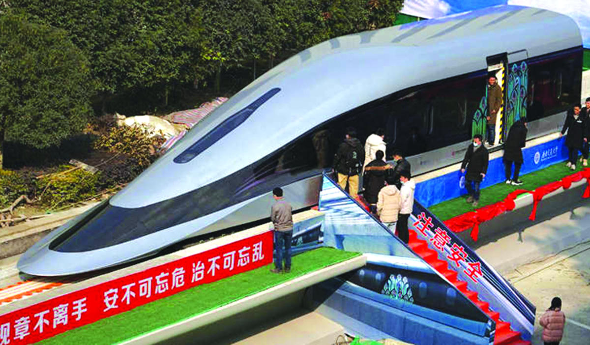 Mô hình tàu tốc độc 600km/h.