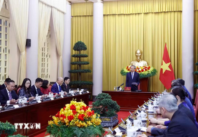 Tổng Bí thư, Chủ tịch nước Tô Lâm phát biểu. (Ảnh: Thống Nhất/TTXVN).