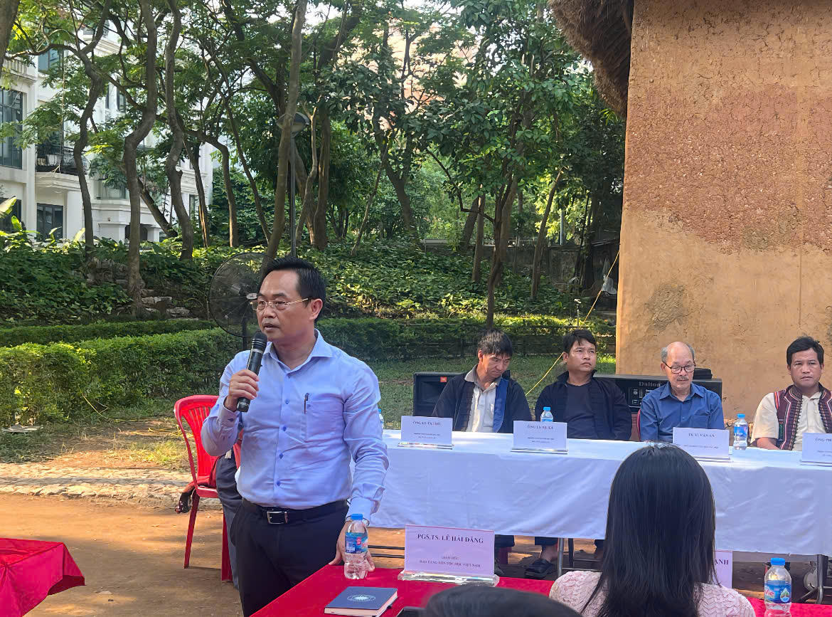 PGS.TS Lê Hải Đăng - Giám đốc Bảo tàng Dân tộc học Việt Nam phát biểu.