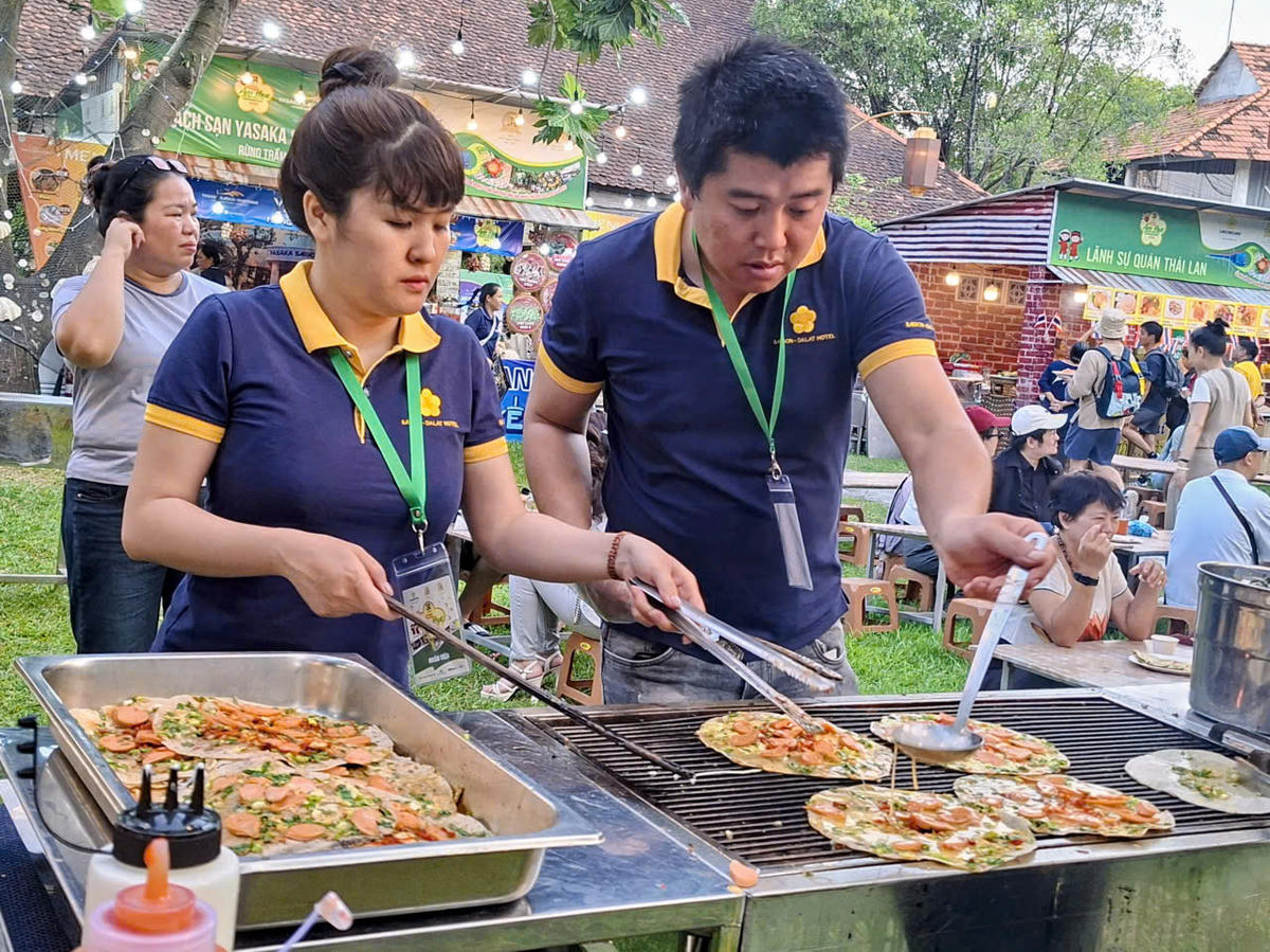 Lễ hội ẩm thực món ngon Saigontourist Group thường niên trở thành điểm đến hấp dẫn du khách. Ảnh: S. X