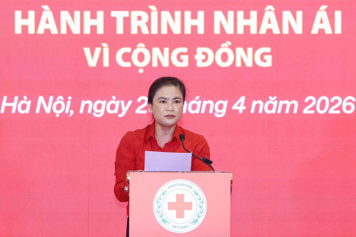 Gần 350 tỷ đồng được tiếp nhận tại Lễ phát động Tháng nhân đạo năm 2026