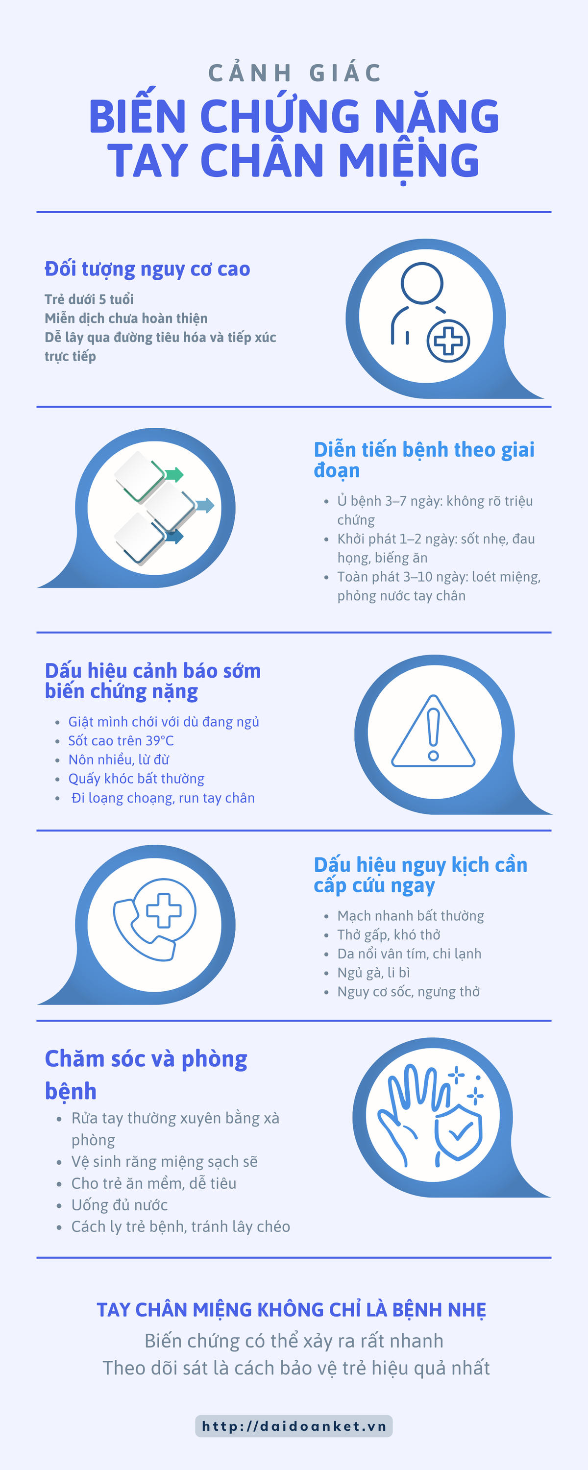 Cảnh báo biến chứng nguy hiểm bệnh tay chân miệng