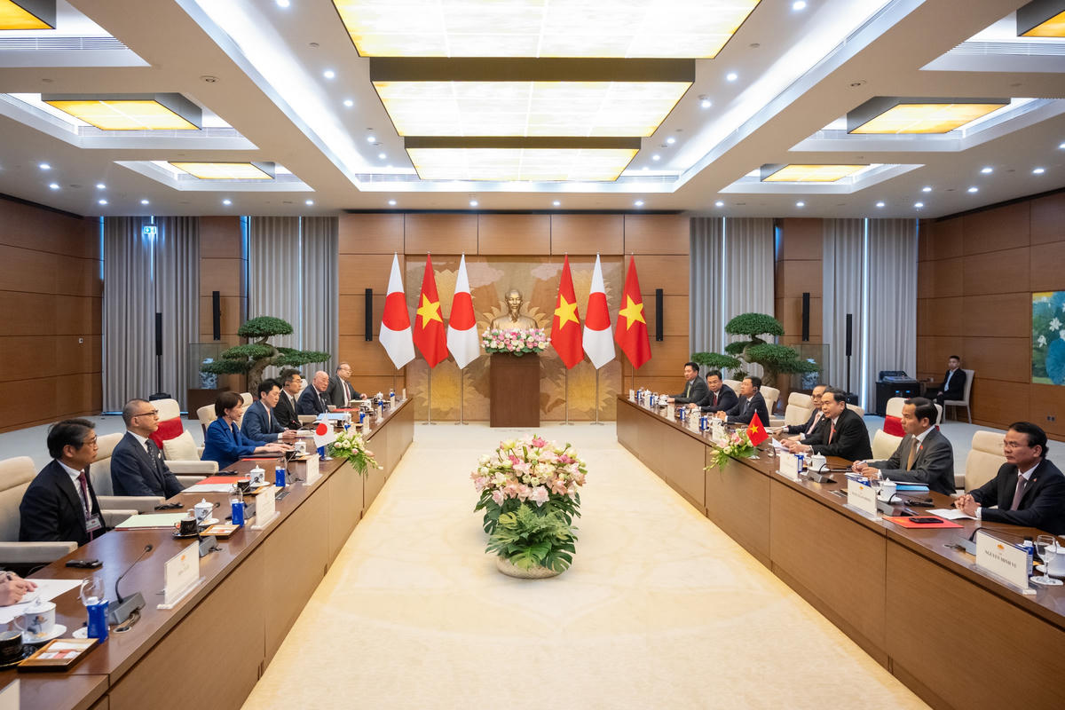 Quang cảnh cuộc hội kiến. Ảnh: Phạm Thắng
