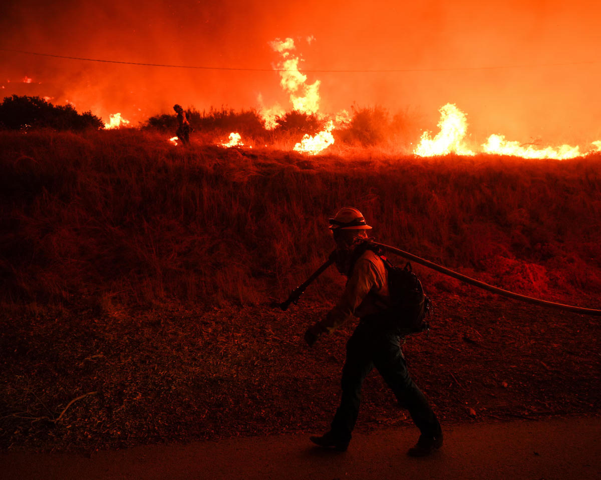 Cháy rừng thảm khốc tại California năm 2025.