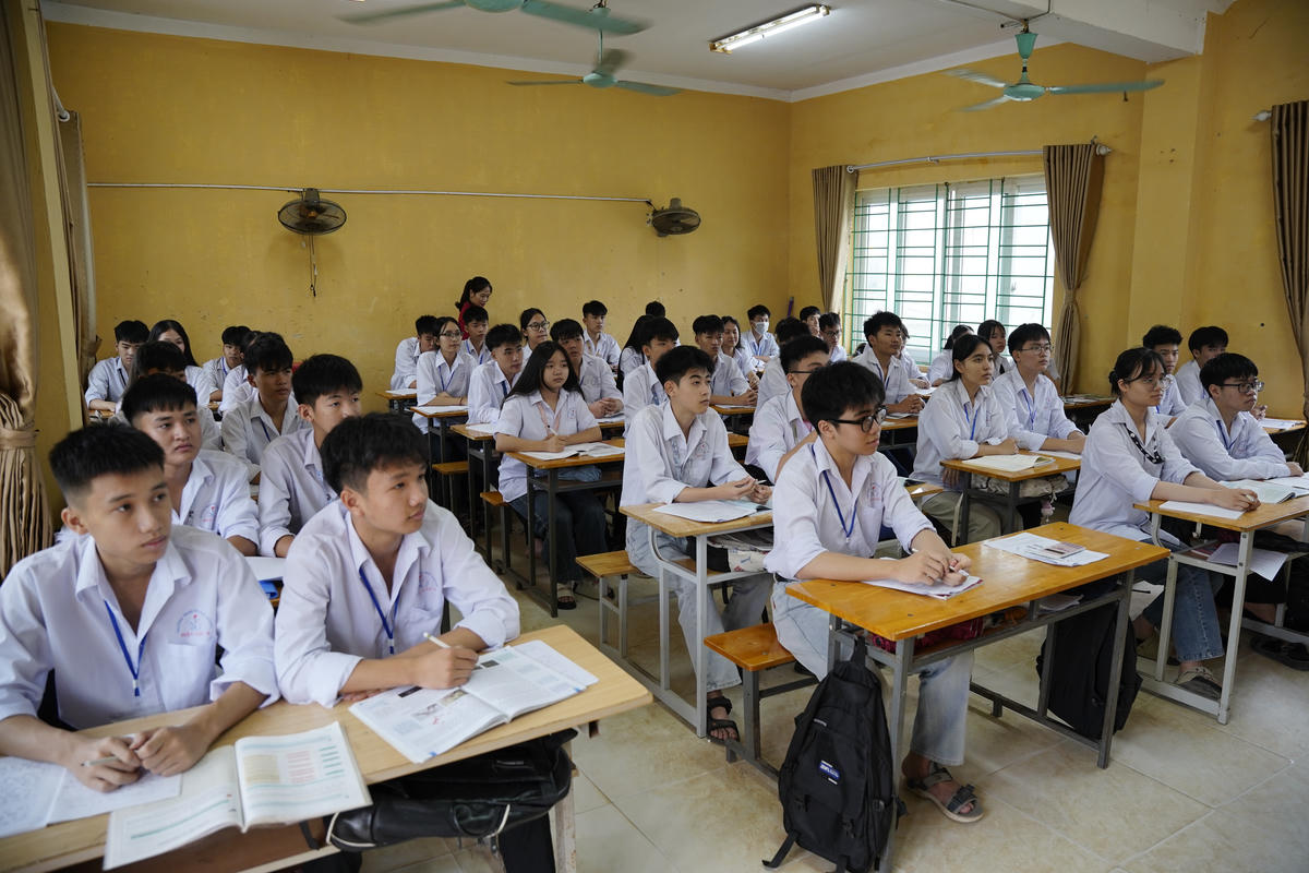 Chất lượng giáo dục toàn diện của nhà trường có sự chuyển biến rõ nét qua từng năm. Ảnh: Đình Minh