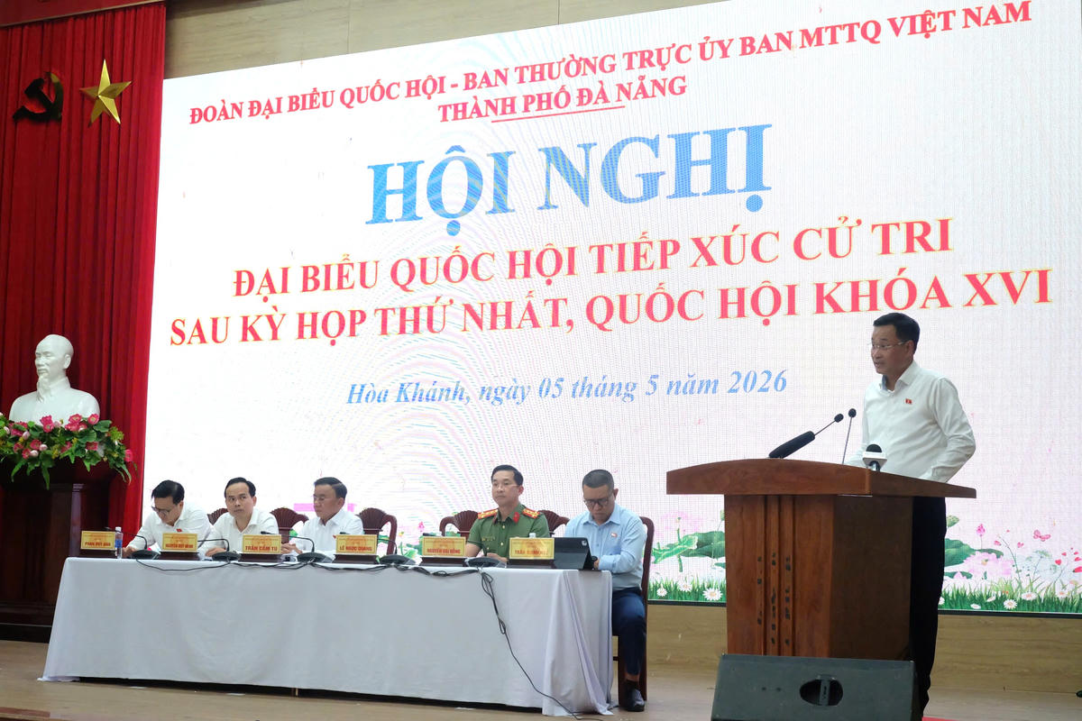 Bí thư Thành ủy Lê Ngọc Quang chia sẻ tại hội nghị. Ảnh: Nguyễn Tú.