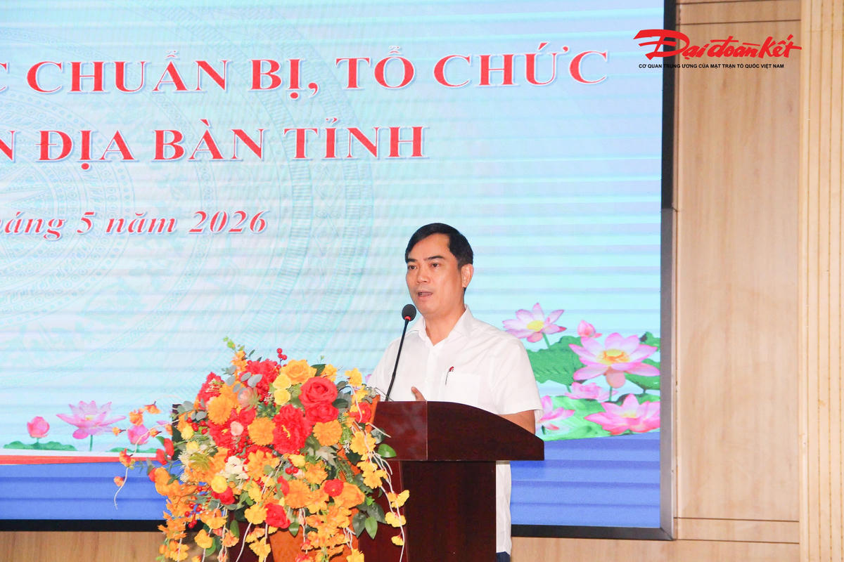 Ông Nguyễn Văn Khoa - Giám đốc Sở GDĐT Nghệ An phát biểu trao đổi thông tin về Kỳ thi tốt nghiệp THPT năm 2026 và thi tuyển lớp 10 năm học 2026-2027. Ảnh: ĐB