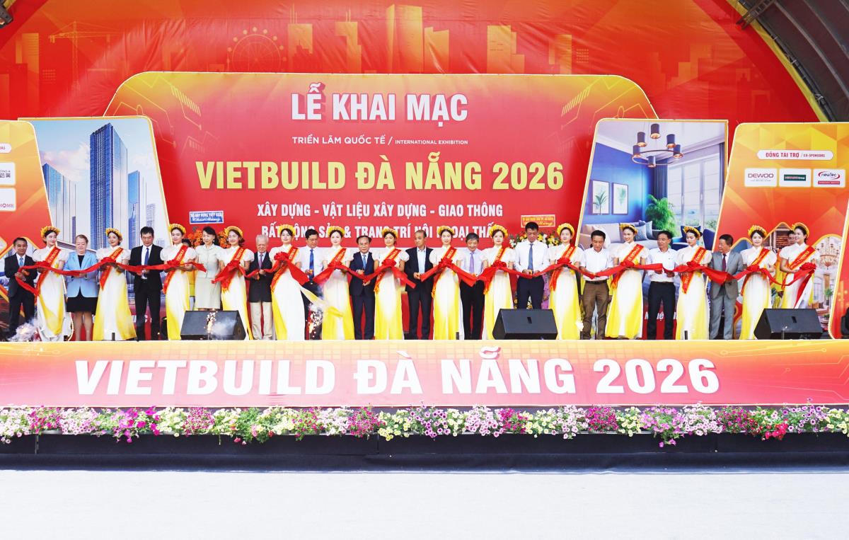 Khai mạc Triển lãm Vietbuild Đà Nẵng 2026. Ảnh: Nguyễn Tú.