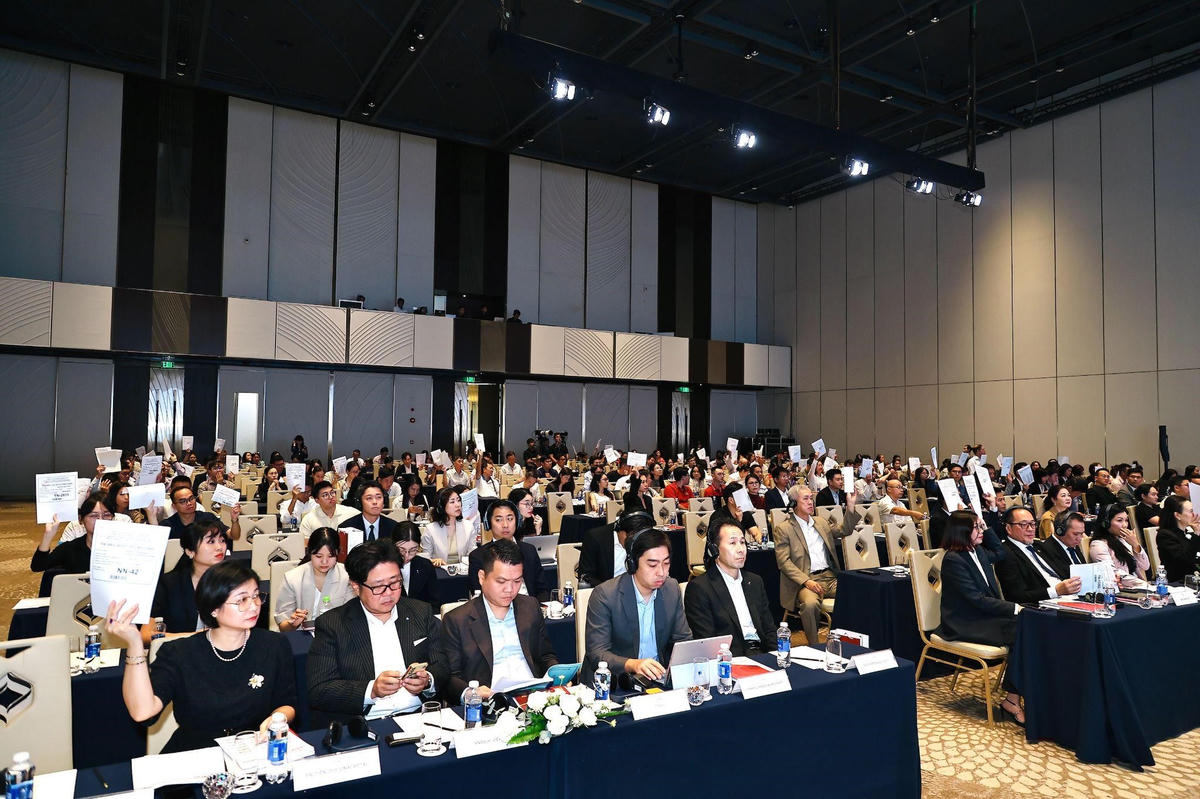 Các cổ đông biểu quyết đồng thuận
