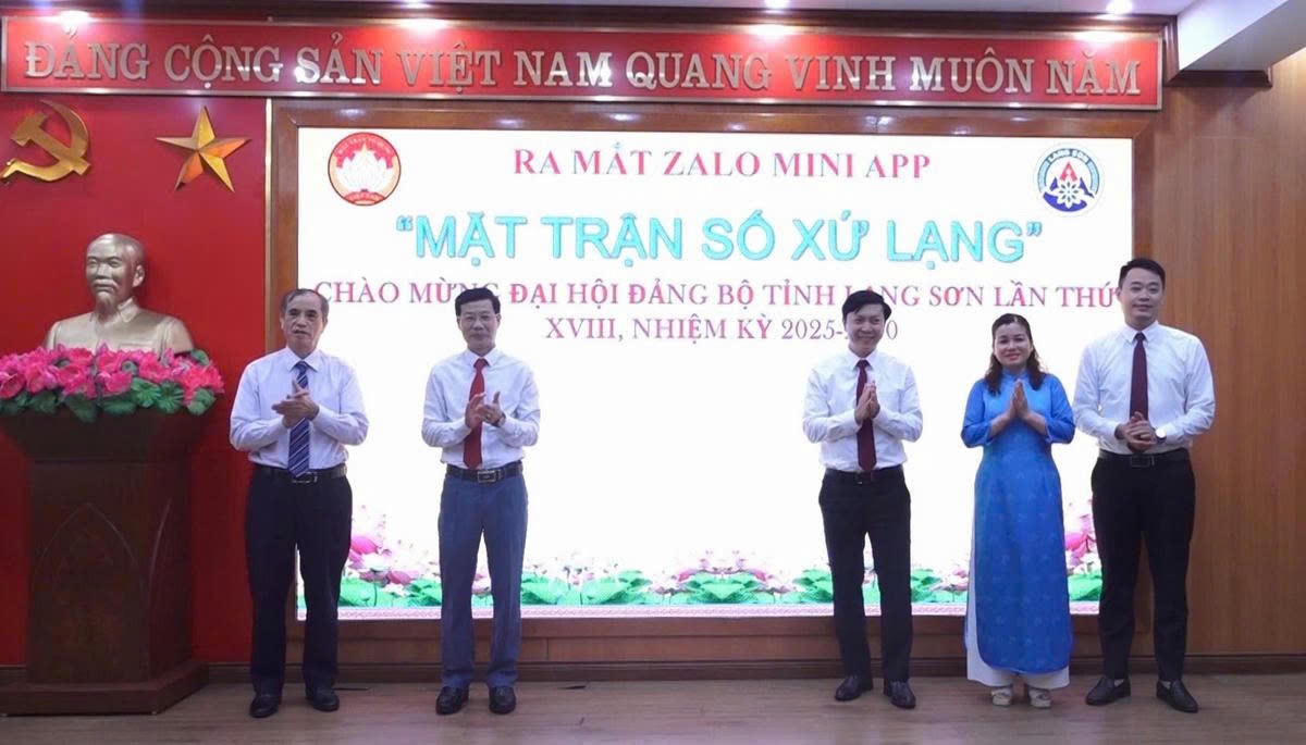 Ủy ban MTTQ Việt Nam tỉnh Lạng Sơn ra mắt Zalo Mini App “Mặt trận số Xứ Lạng” - cầu nối trực tiếp giữa Mặt trận và nhân dân.