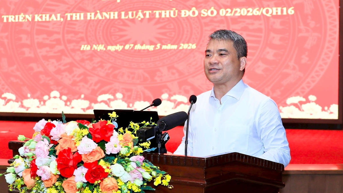 Thứ trưởng Bộ Tư pháp Nguyễn Thanh Tú quán triệt các nội dung chính của Luật Thủ đô năm 2026.