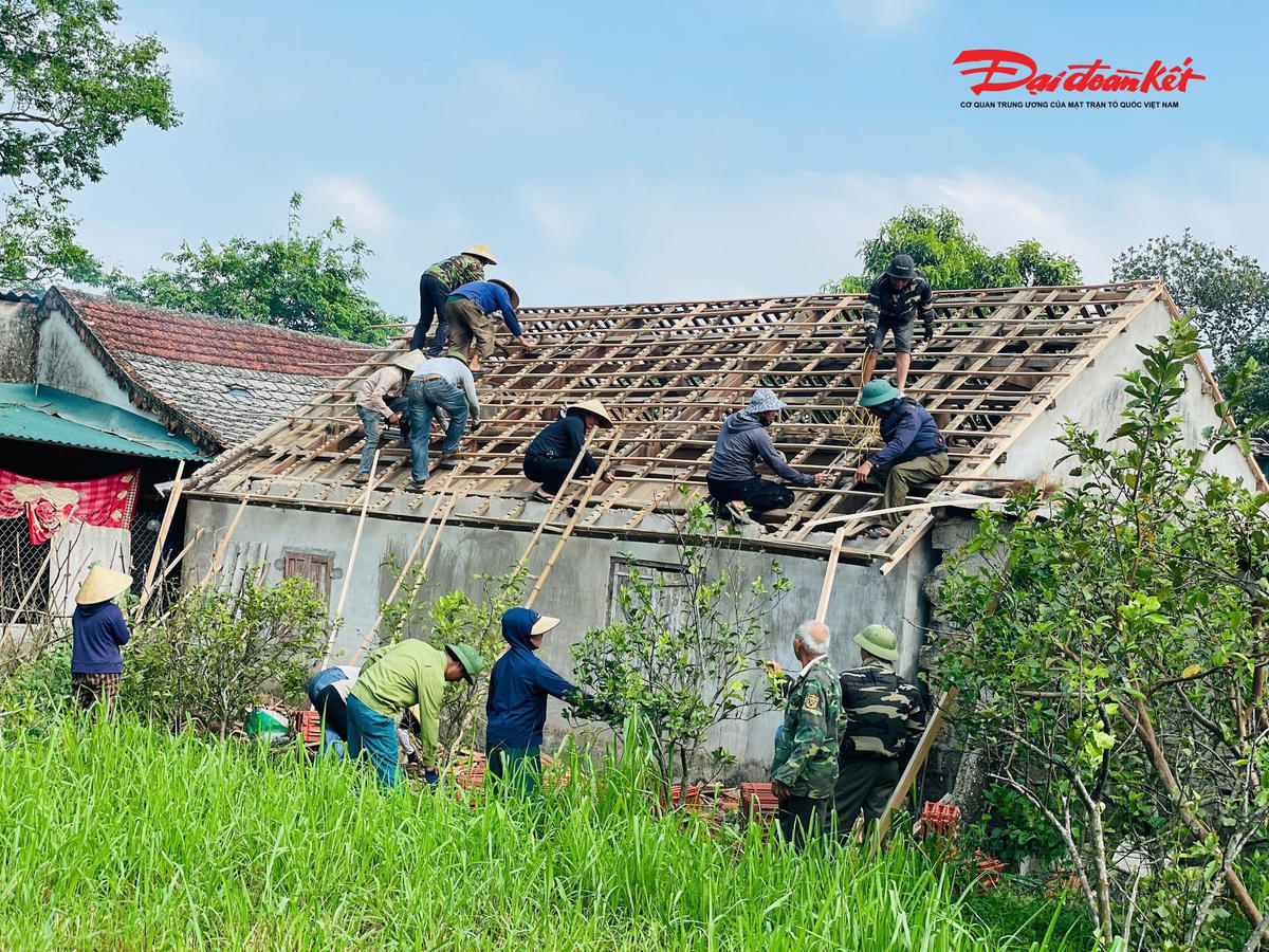 MTTQ Hà Tĩnh chung sức giúp dân khắc phục hậu quả thiên tai
