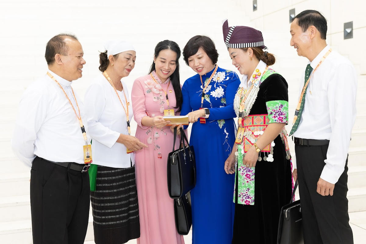 Các đại biểu tham dự Đại hội đại biểu toàn quốc MTTQ Việt Nam lần thứ X. Ảnh: Quang Vinh.