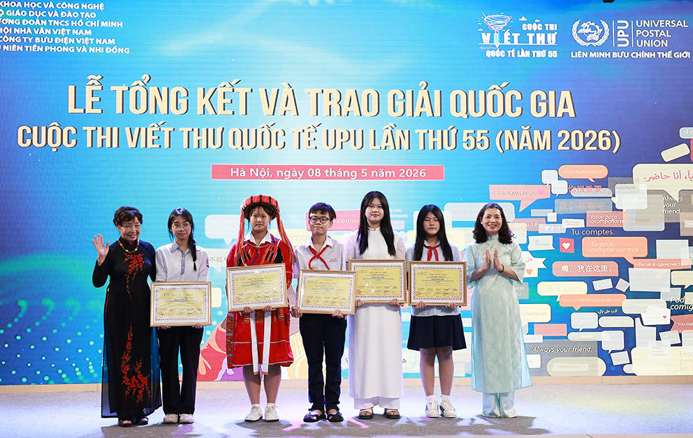 Tôn vinh những “hạt mầm” nhân ái từ Cuộc thi viết thư UPU 2026