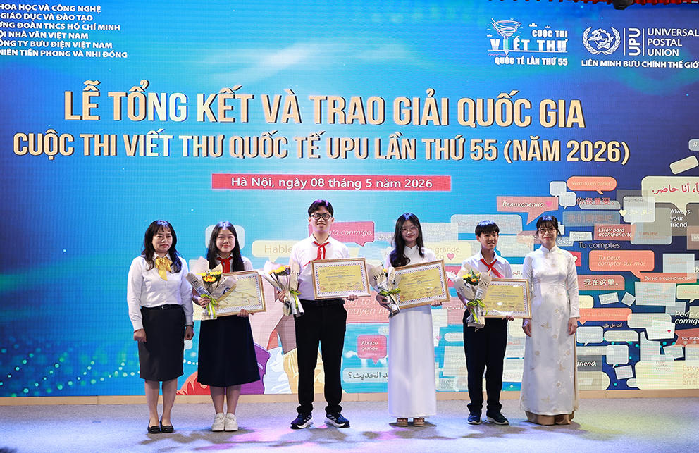 Tôn vinh những “hạt mầm” nhân ái từ Cuộc thi viết thư UPU 2026
