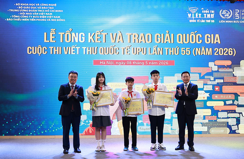 Tôn vinh những “hạt mầm” nhân ái từ Cuộc thi viết thư UPU 2026