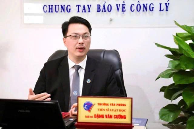 Tiến sĩ, Luật sư Đặng Văn Cường, Ủy viên Ban chấp hành Hội Bảo vệ quyền trẻ em Việt Nam.