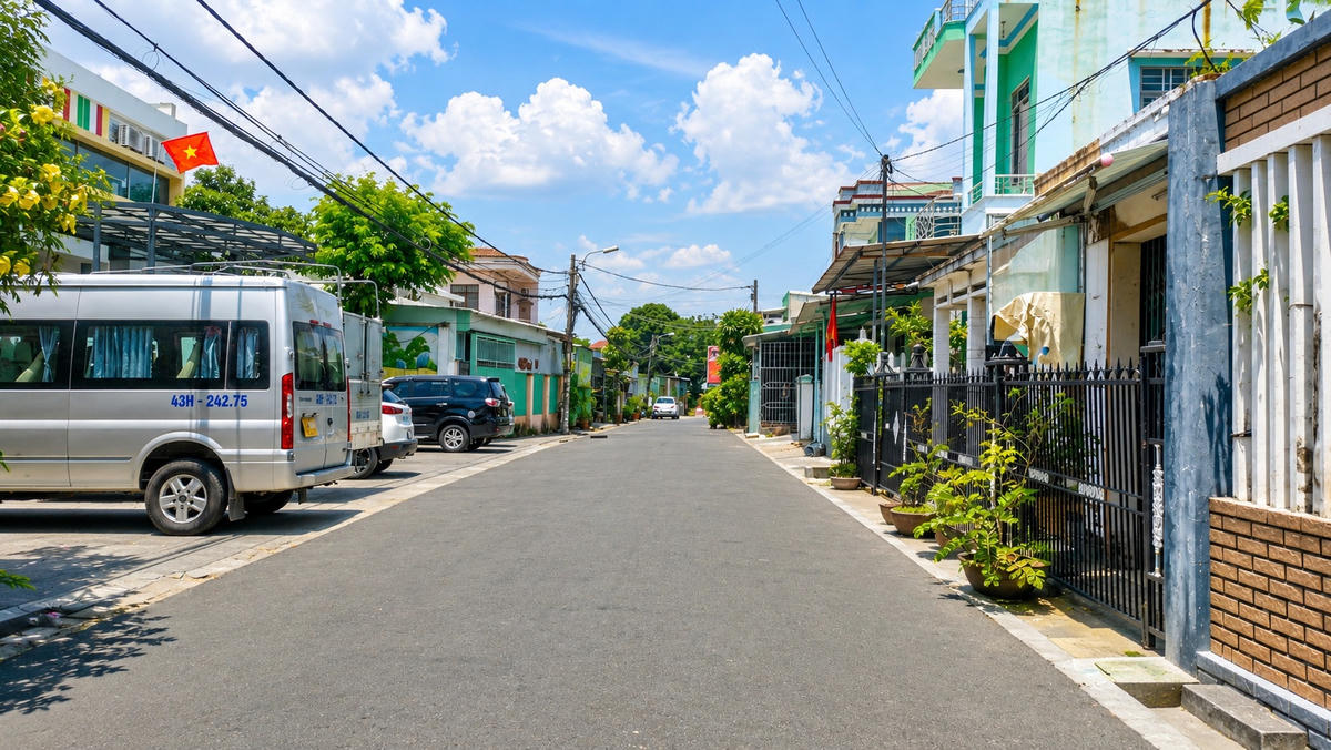 Một tuyến đường Tiểu La, xanh, sạch đẹp ở phường Tam Kỳ. Ảnh: TT.