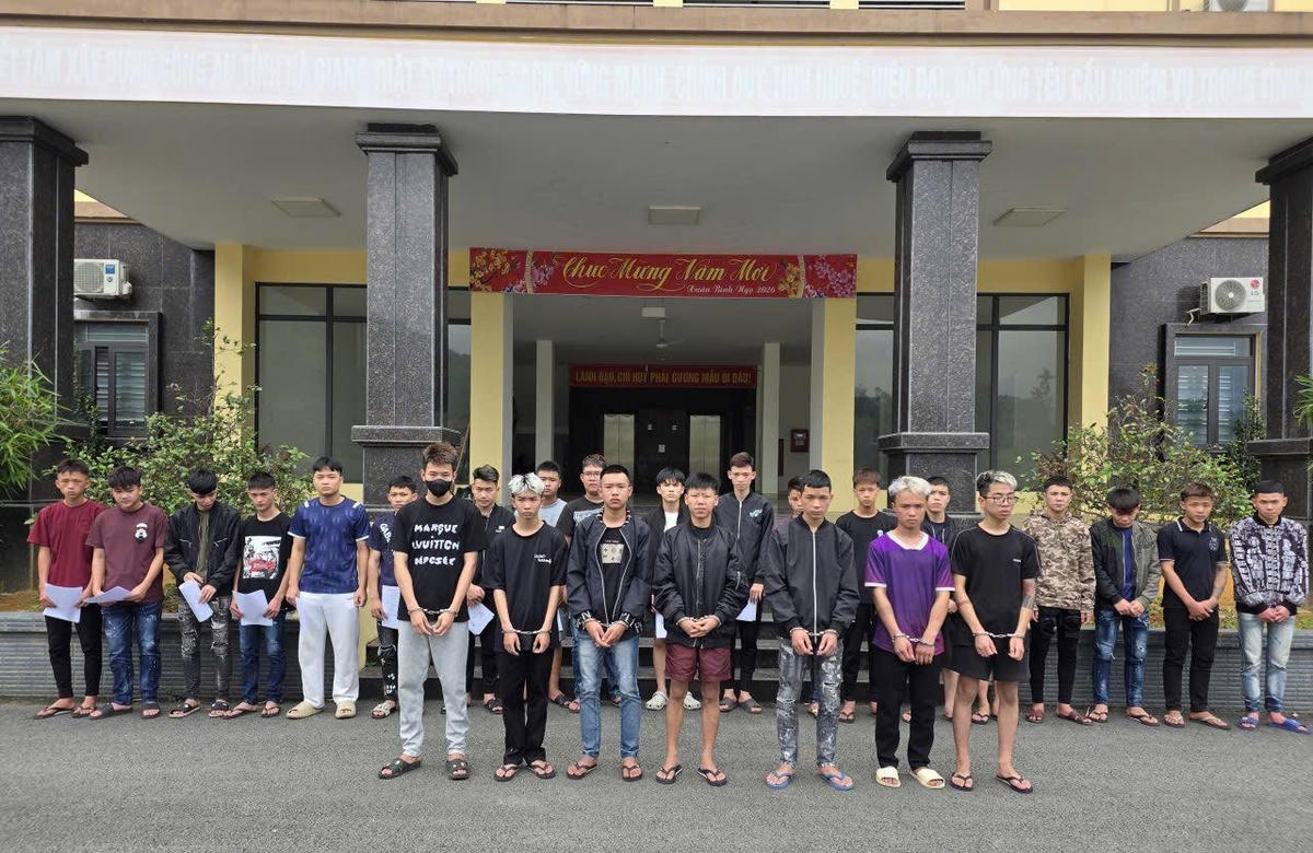 Các đối tượng liên quan đến vụ án. Ảnh: Công an tỉnh Tuyên Quang.